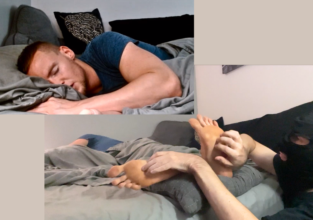 BANNED VIDEO: Sleeping Nathan Gets Foot Tickles!