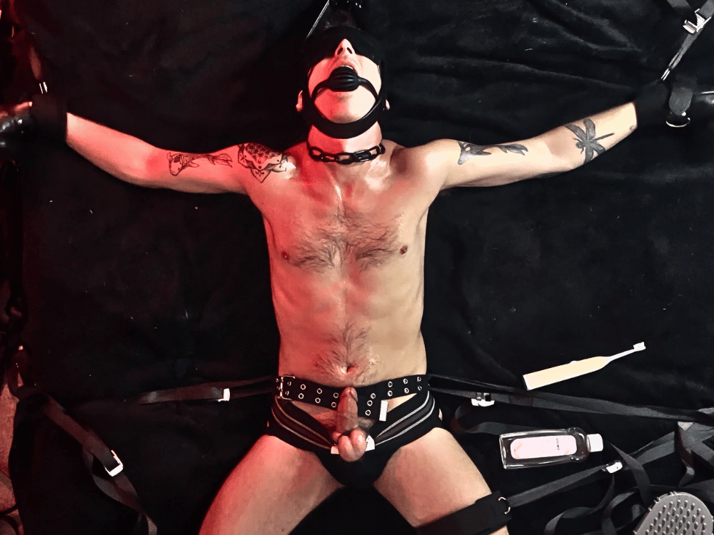 Go-Go Dancer Nate Tickle-Milk Destruction Strapped To The Bed (Part 3)